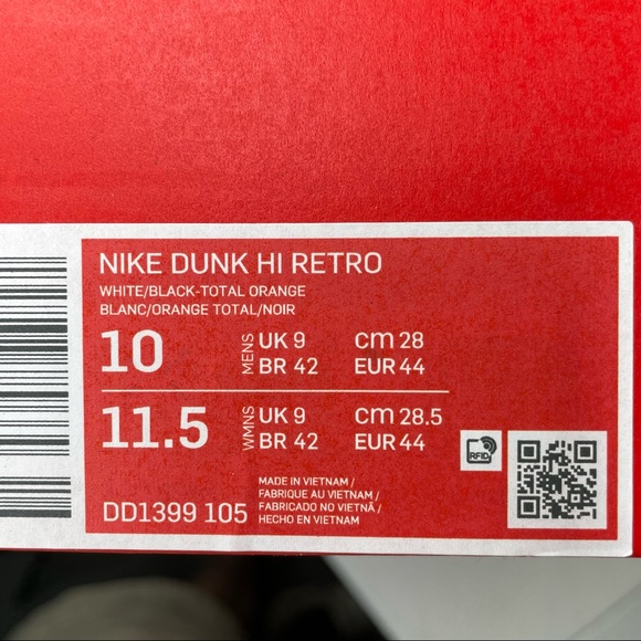 Nike Dunk High Retro Panda Mens Size 10 Sneakers - Picture 9 of 9